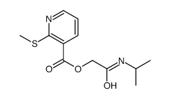 [2-oxo-2-(propan-2-ylamino)ethyl] 2-methylsulfanylpyridine-3-carboxylate Structure