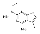 2-ethylsulfanyl-5-methylfuro[2,3-d]pyrimidin-4-amine,hydrobromide结构式