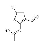 N-(5-氯-3-甲酰基-2-噻吩)乙酰胺结构式