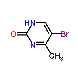 5-溴-6-甲基嘧啶-2(1H)-酮结构式