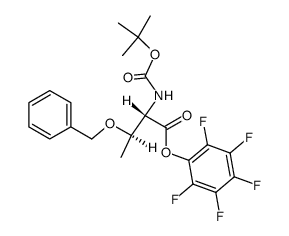 Boc-Thr(Bzl)-OPfp结构式