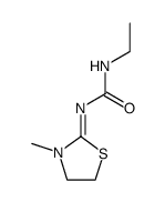 (1Z)-3-ethyl-1-(3-methylthiazolidin-2-ylidene)urea结构式