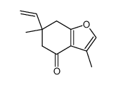 3,6-dimethyl-4-oxo-6-vinyl-4,5,6,7-tetrahydrobenzofuran结构式