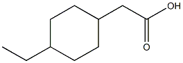 2-(4-ethylcyclohexyl)acetic acid structure