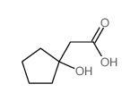 2-(1-hydroxycyclopentyl)acetic acid Structure