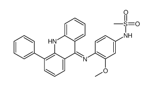 N-[3-methoxy-4-[(4-phenylacridin-9-yl)amino]phenyl]methanesulfonamide结构式