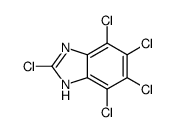 2,4,5,6,7-pentachloro-1H-benzimidazole Structure