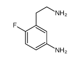 Benzeneethanamine, 5-amino-2-fluoro- (9CI) structure