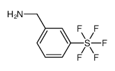 (3-(pentafluorothio)phenyl)methanamine structure