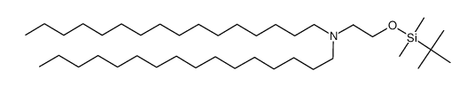 O-tert-butyldimethylsilyl N-2-hydroxyethyl-N,N-di-n-hexadecylamine Structure