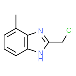 1H-Benzimidazole,2-(chloromethyl)-4-methyl-(9CI) Structure