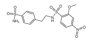 2-methoxy-4-nitro-N-(4-sulfamoylphenethyl)benzenesulfonamide Structure