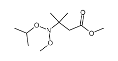 β-(N-methoxy-N-isopropoxyamino)-isovaleric acid methyl ester Structure