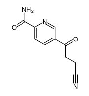 5-(3-Cyanpropanoyl)-2-pyridincarboxamid Structure