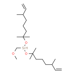 methoxymethylbis[(1,1,5-trimethyl-6-heptenyl)oxy]silane structure