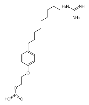 [2-(4-nonylphenoxy)ethyl] hydrogen phosphonate, compound with guanidine (1:1)结构式