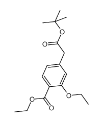 ethyl 4-(2-tert-butoxy-2-oxoethyl)-2-ethoxy benzoate结构式