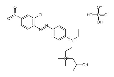 [2-[[4-[(2-chloro-4-nitrophenyl)azo]phenyl]ethylamino]ethyl](2-hydroxypropyl)dimethylammonium dihydrogen phosphate Structure