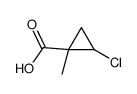 2-chloro-1-methylcyclopropanecarboxylic acid structure