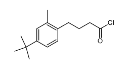 4-(4-tert-butyl-2-methyl-phenyl)-butyryl chloride结构式