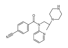 4-cyano-N-[(2R)-2-piperazin-1-ylpropyl]-N-pyridin-2-ylbenzamide Structure