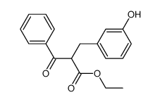 2-(3-hydroxybenzyl)-3-oxo-3-phenylpropionic acid ethyl ester Structure