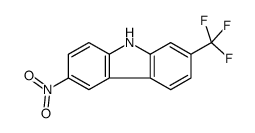 6-nitro-2-(trifluoromethyl)-9H-carbazole结构式