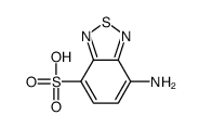 7-amino-2,1,3-benzothiadiazole-4-sulfonic acid结构式