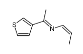 N-prop-1-enyl-1-thiophen-3-ylethanimine Structure