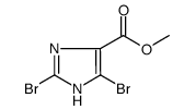 2,5-二溴-1H-咪唑-4-甲酸甲酯结构式