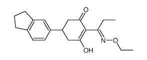 2-[1-(ethoxyimino)propyl]-3-hydroxy-5(5-indanyl)-cyclohex-2-en-1-one Structure