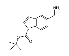 5-aminomethyl-indole-1-carboylic acid tert-butyl ester Structure