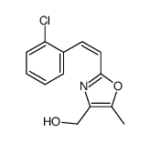 [2-[2-(2-chlorophenyl)ethenyl]-5-methyl-1,3-oxazol-4-yl]methanol Structure