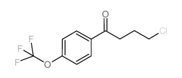 4-CHLORO-1-OXO-1-(4-TRIFLUOROMETHOXYPHENYL)BUTANE structure