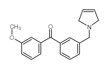 3-METHOXY-3'-(3-PYRROLINOMETHYL) BENZOPHENONE structure