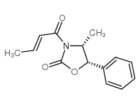 N-CROTONYL-(4R,5S)-4-METHYL 5-PHENYL-2-OXAZOLIDINONE结构式