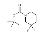 tert-butyl 3,3-difluoropiperidine-1-carboxylate Structure