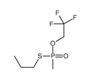 1-[methyl(2,2,2-trifluoroethoxy)phosphoryl]sulfanylpropane Structure