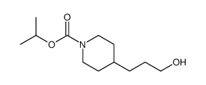 propan-2-yl 4-(3-hydroxypropyl)piperidine-1-carboxylate Structure