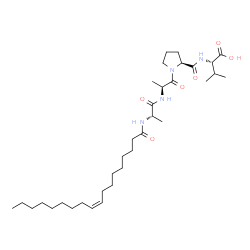 oleoylalanyl-alanyl-prolyl-valine Structure