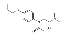 2-(N-acetyl-4-propoxyanilino)-N,N-dimethylacetamide结构式