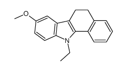 11-ethyl-6,11-dihydro-3-methoxy-5H-benzocarbazole结构式