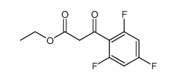 3-oxo-3-(2,4,6-trifluorophenyl)propionic acid ethyl ester结构式