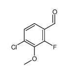 4-chloro-2-fluoro-3-methoxybenzaldehyde structure