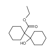 1'-hydroxy-bicyclohexyl-1-carboxylic acid ethyl ester Structure