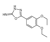 5-(3,4-diethoxyphenyl)-1,3,4-oxadiazol-2-amine结构式