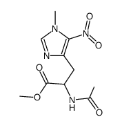 N3-Methyl-Nα-acetyl-4-nitrohistidine methyl ester Structure