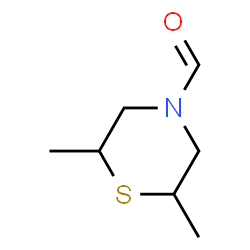 4-Thiomorpholinecarboxaldehyde, 2,6-dimethyl- (9CI)结构式