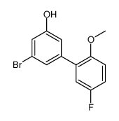 3-bromo-5-(5-fluoro-2-methoxyphenyl)phenol结构式