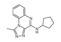 N-cyclopentyl-1-methyl-[1,2,4]triazolo[4,3-a]quinoxalin-4-amine结构式